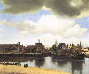 Johannes Vermeer View of Delft, oil